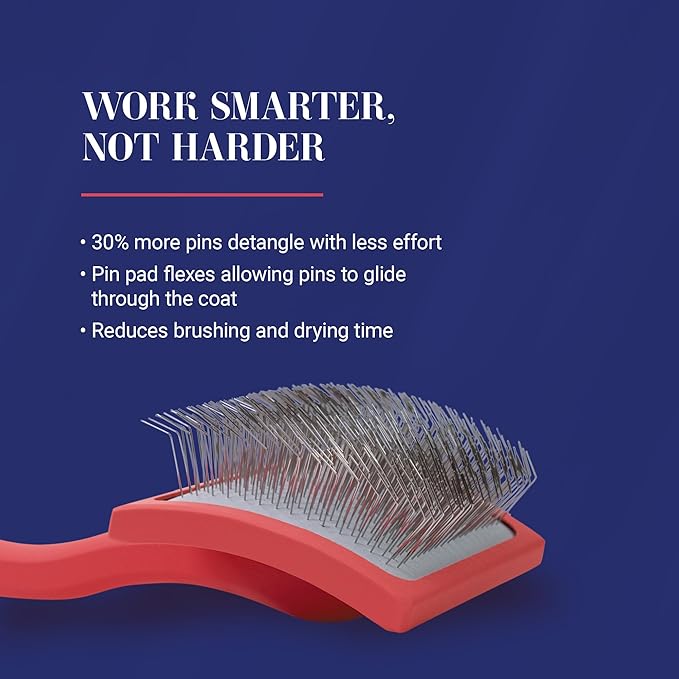 Chris Christensen Big G Dog Slicker Brush, Groom Like a Professional, Fluff - Image 3