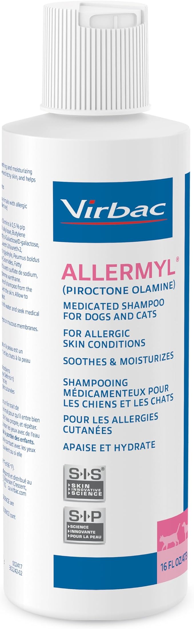 Allermyl Piroctone Olamine Medicated Pet Shampoo - Image 3