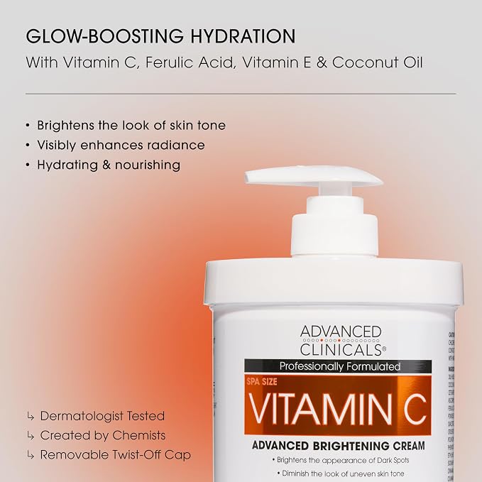 Advanced Clinicals Retinol Body Lotion + Brightening Vitamin C Lotion 2pc - Image 6