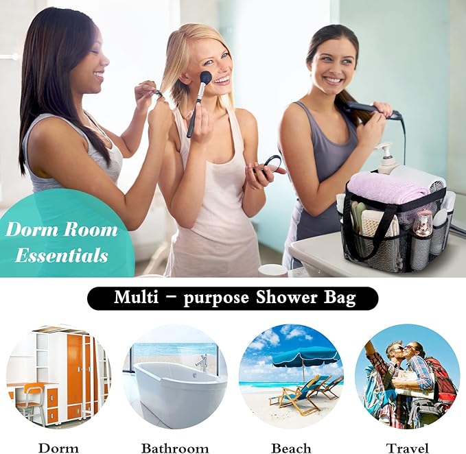Attmu 2 Pack Mesh Shower Caddy Portable - Image 4