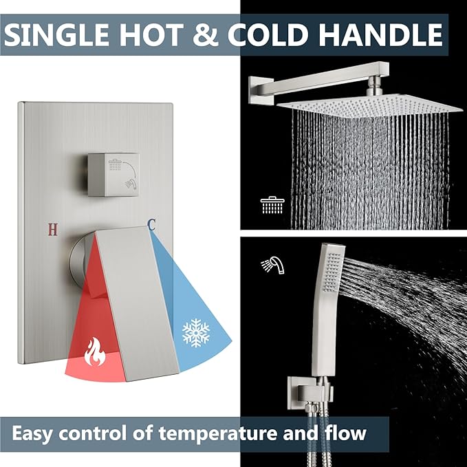 Aolemi Shower Faucet Set Rain Shower System - Image 4
