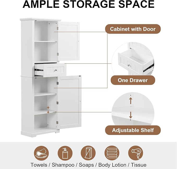 Tall Narrow Storage Cabinet - Image 4