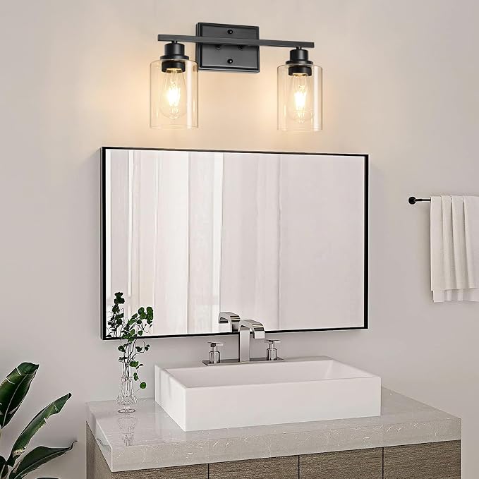 Unicozin 2 Light Bathroom Light Fixtures, Modern Vanity Lights Over Mirror - Image 9