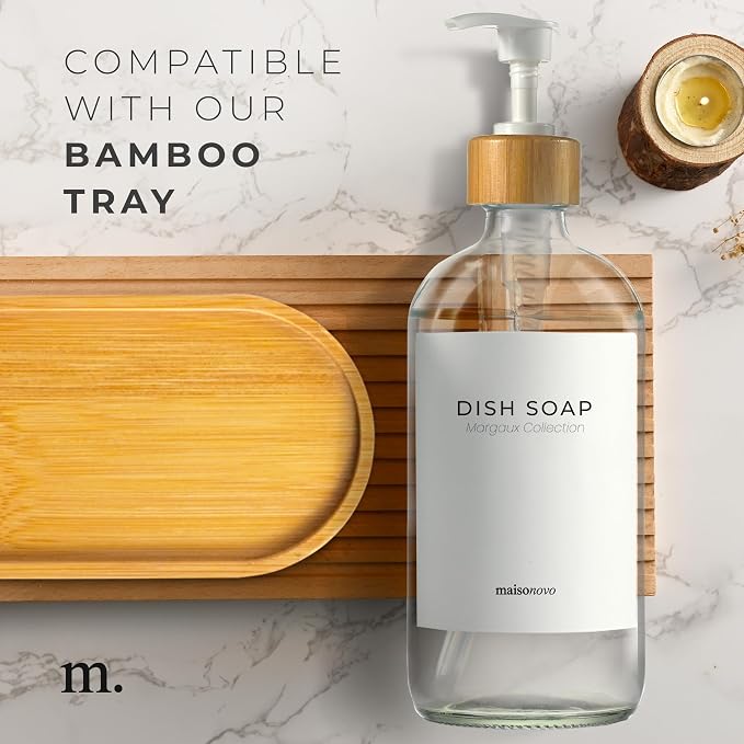MaisoNovo Glass Hand Soap Dispenser | Dish Soap Dispenser - Image 7