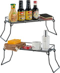 Metal The Sink Vanity Organizer 2 Pack, Bathroom or Kitchen Sink Organizer by JUNCHUCHERRY