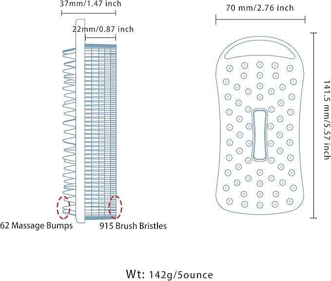 2 PC Silicone Body Scrubber, 2 in 1 Exfoliating Shower Bath Scrubber, Soft - Image 6