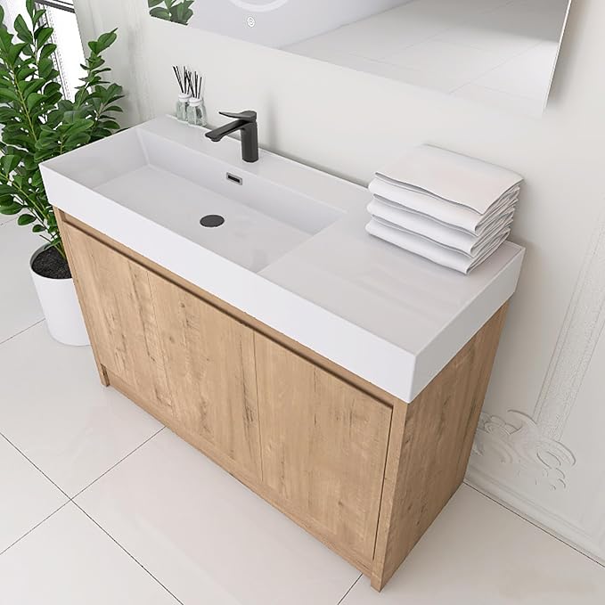 48 Inch Bathroom Vanity with Sink, Freestanding Bathroom Sink Cabinet Combo - Image 6