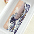 Bathtub Mat Non Slip, Japanese Wave Extra Long Bath tub Mat Shower Floor Mat by BathtubMat