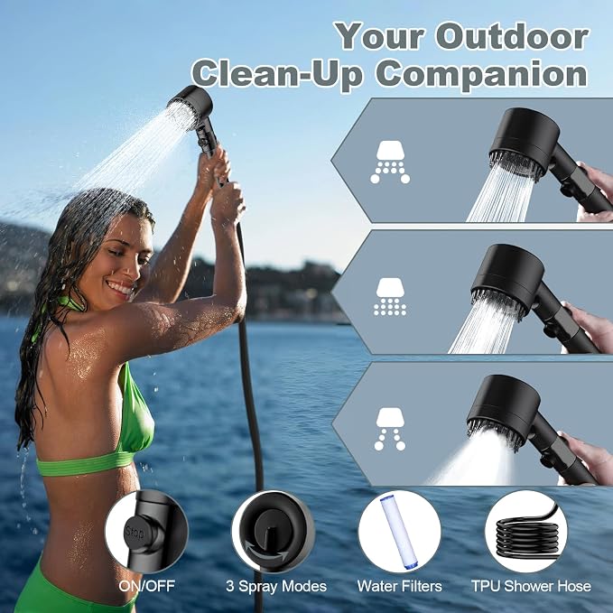 Portable Shower for Camping, 5 Gal/20 L Solar Heating Camping Shower Bag - Image 4