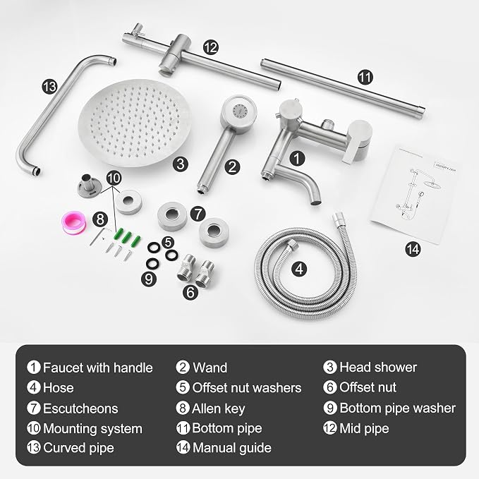 Shower Faucet - Shower Faucets Sets Complete, Shower System - Outdoor Shower - Image 9