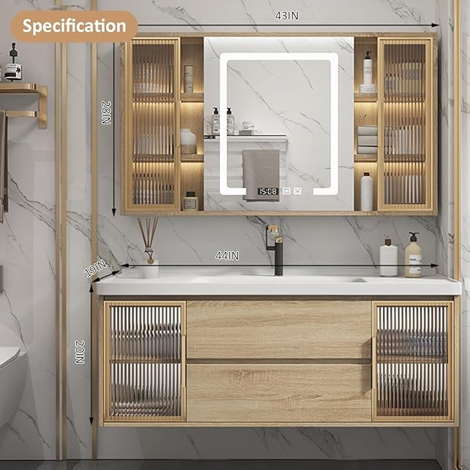 84IN Bathroom Vanity and Sink Combo - Image 2