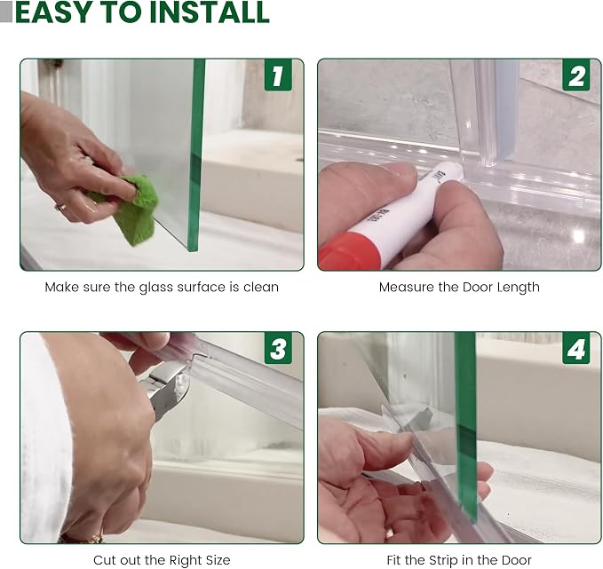 Shower Glass Door Bottom Seal, to Stop Water Leakage - Image 7