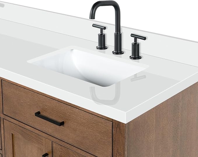 ARIEL Hepburn 73 Inch Double Rectangle Sink Bathroom Vanity - Image 14