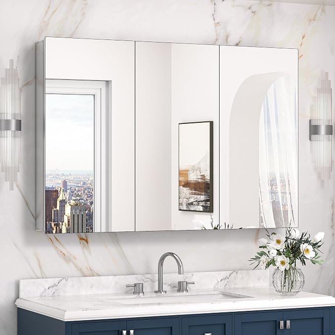 Keonjinn 48 x 32 Inch Oversized Medicine Cabinet by Keonjinn