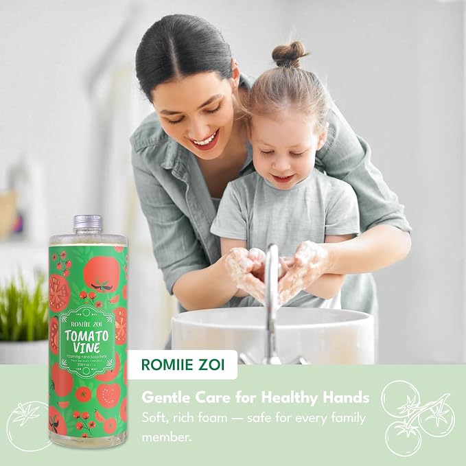 ROMIIE ZOI Foaming Hand Soap Refill Gift Set – Tomato Vine Scent – 3 Pack - Image 5