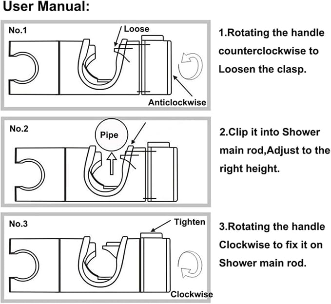 Maydahui 2PCS Universal Hand Shower Bracket Holder Adjustable - Image 7
