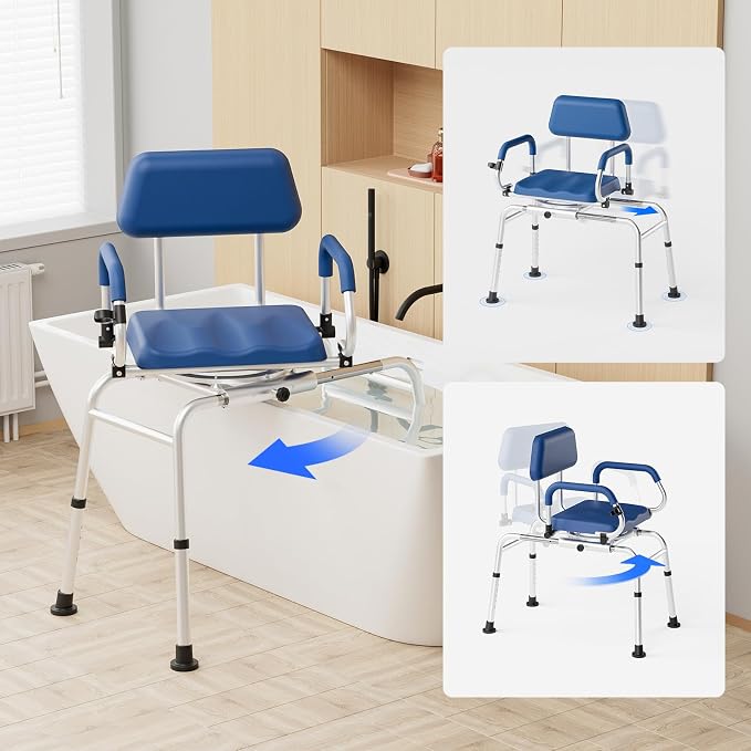 Sliding Shower Chair Tub Transfer Bench - Image 8