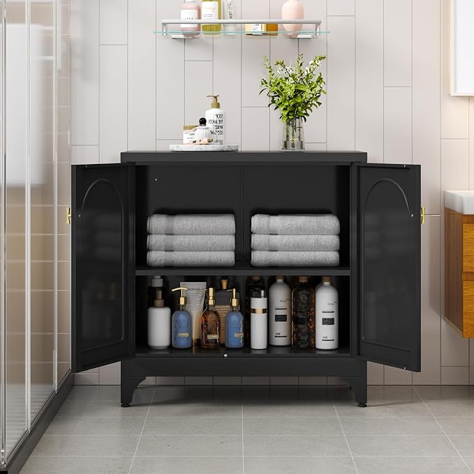 Metal Sideboard Buffet Cabinet - Image 8