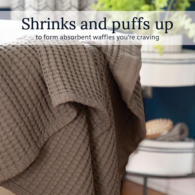 GILDEN TREE Waffle Towels for Bathroom Luxury 100% Cotton Bath Towels, Quick - Image 3