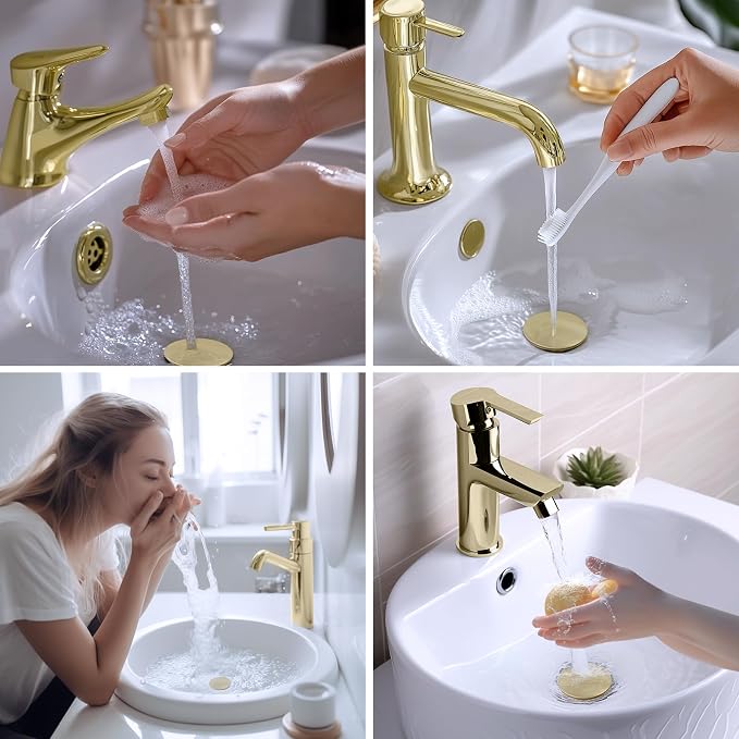 Hibbent 2 Pack All Metal Bathroom Sink Stopper, Universal Pop Up Drain Strainer - Image 9