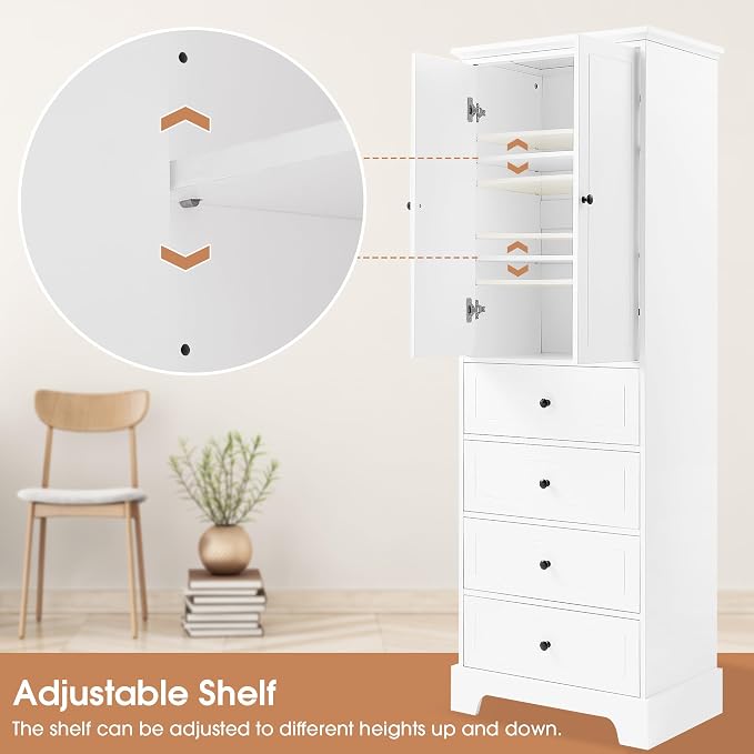 Favfurish 68" Tall Bathroom Storage Cabinet - Image 5