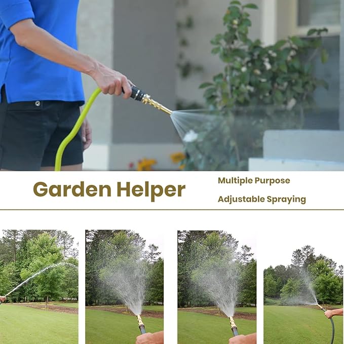 Garden Hose Nozzle, High Pressure Water Hose Nozzle Sprayer Head, fits 3/4” - Image 6