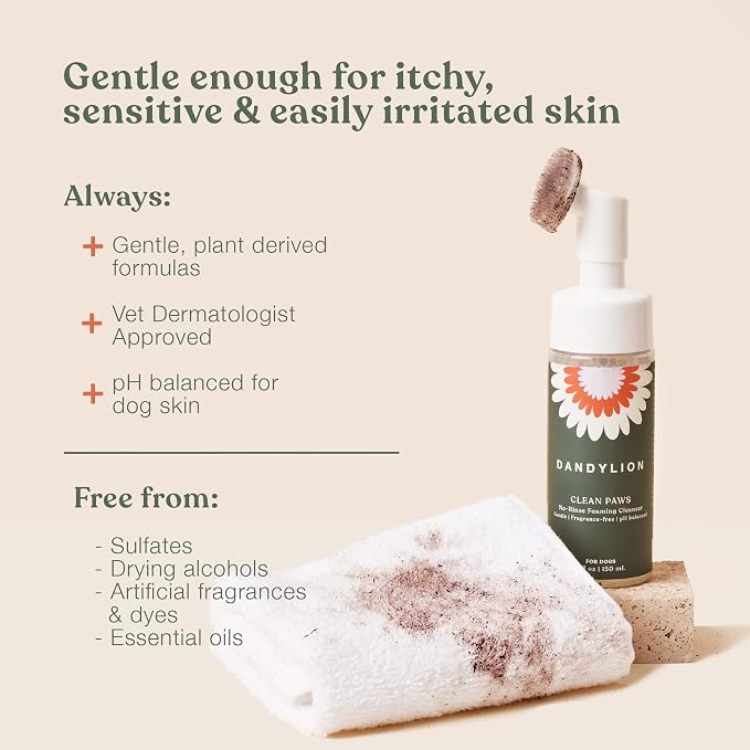 Dandylion Clean Paws | No-Rinse Dog Paw Cleaner & Puppy Paw Washer | Gentle - Image 5