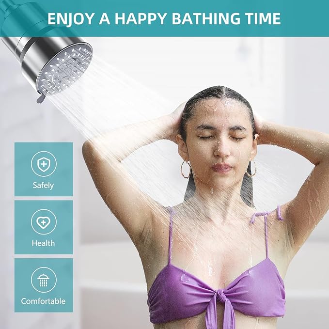 Filtered Shower Head, 5 Modes High Pressure Shower Head - Image 6