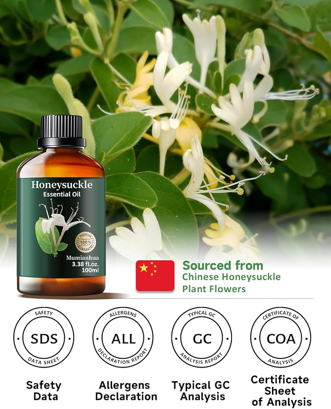 Pure Honeysuckle Essential Oil for Bedtime Serenity, Evening Relaxation & - Image 7