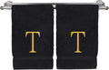Monogrammed Hand Towel, Personalized Initial Gift, Extra Absorbent 100% Turkish by BareCotton