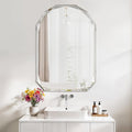Bathroom Mirror for Wall, Bathroom Vanity Mirrors, Beveled Edge Frameless Wall by ladynow