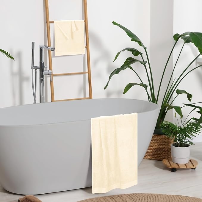 Ultra Soft 3 Pack Cotton Towel Set, Contains a Bath Towels 28x55 inch, a Hand - Image 5