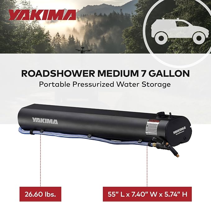 Yakima RoadShower Portable Aluminum Pressurized Water Storage - Image 5