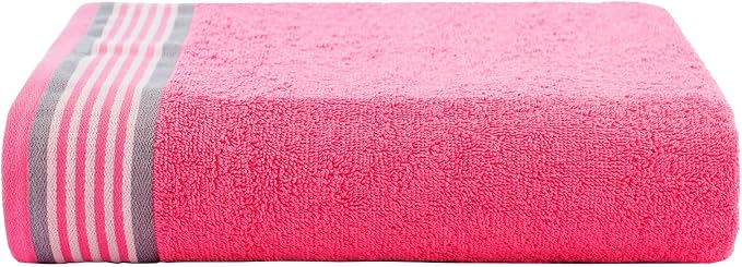 CASA COPENHAGEN He & She 2 Pieces Large Bath Sheet Set- Grey Violet + Dusty Pink - Image 3