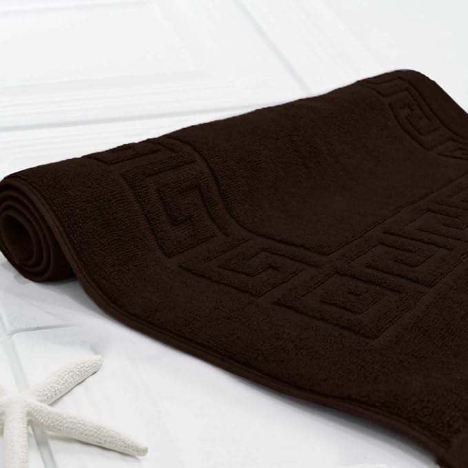 DAN RIVER Greek Cotton Bath Mats Set of 2 – Not a Bathroom Rug, Ultra Soft - Image 6