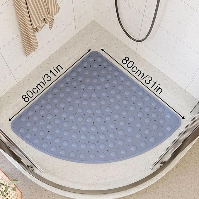 Mrcrypos Corner Shower Mats 31 x 31 Inches Bath Mat - Image 7