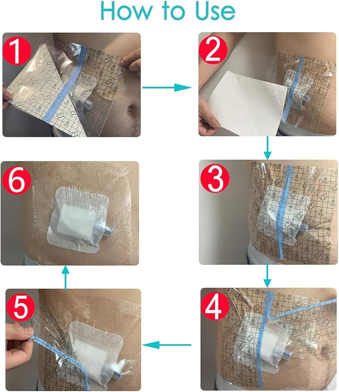 Waterproof Dialysis Catheter Shower Cover | 12x16 Inch Shower Protector - Image 9