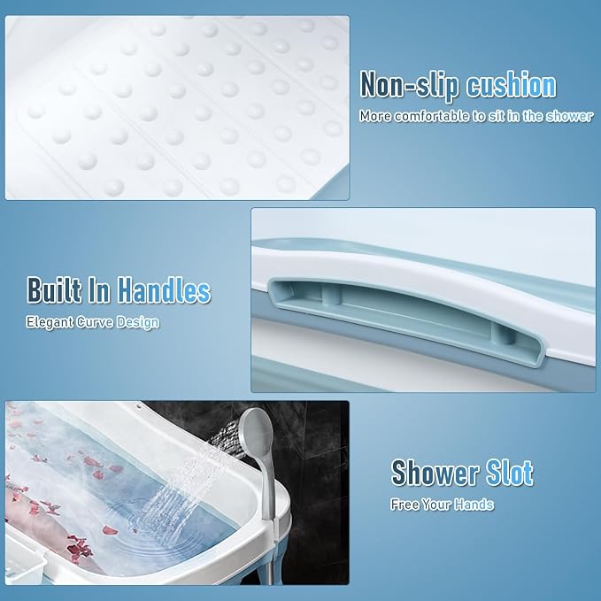 Portable Bathtub Portable Tub for Adults, Ice Bath, Sitz Bath, Freestanding - Image 6