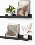 Heimlove Picture Ledge Shelf, Small Floating Shelves Set of 2, 16 Inches by Heimlove