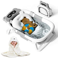 Collapsible Baby Bathtub for Newborn to Toddler by kerbwry