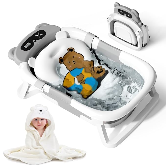 Collapsible Baby Bathtub for Newborn to Toddler by kerbwry