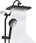 Hibbent Upgraded cUPC Certified 13'' Shower Head Combo, High Pressure 5 Spray by Hibbent