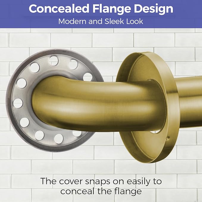 Grab Bar Bundle for ADA Compliance, Brushed Gold Stainless Steel Grab Bar Set - Image 2