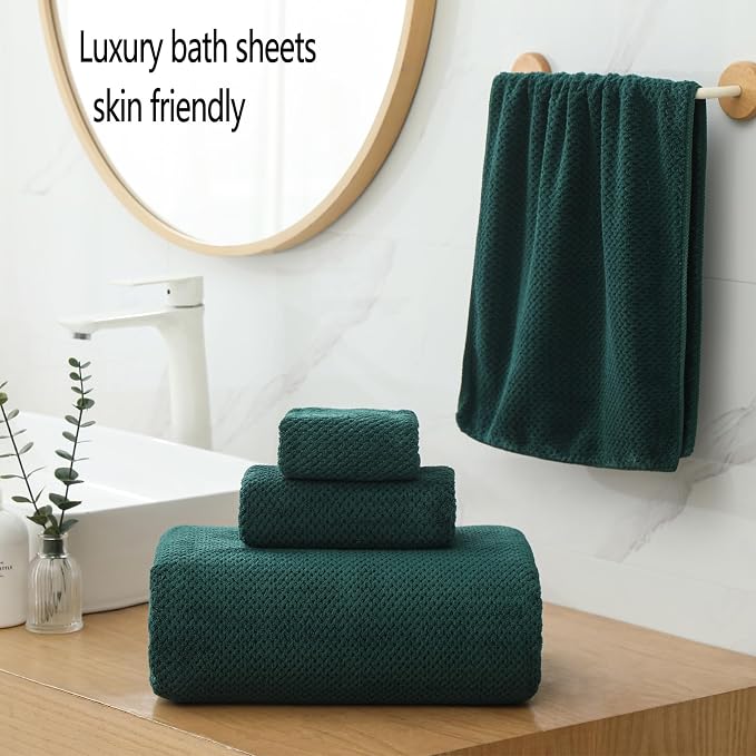 YTYC 29x59 Inch Bath Towels Set of 6 Large, Super Soft Absorbent Lint Free - Image 4