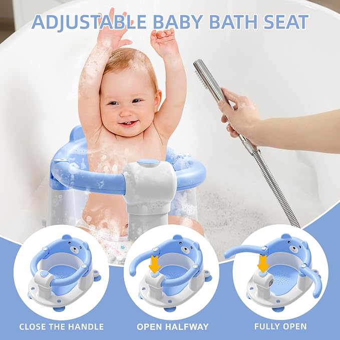 Baby Bath Seat for Babies 6 Months & Up, Toddler Bath Seats for Babies Sitting - Image 6