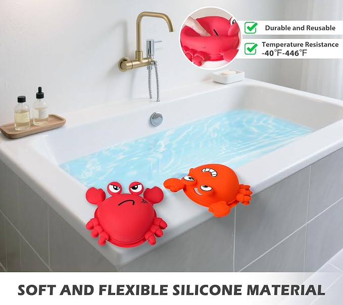 Koluti Bathtub Overflow Drain Cover, Silicone Fun Grab Bath Tub Drain Stopper - Image 7