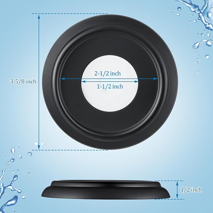 Enhon Metal Tub Spout Cover Ring, Bathroom Faucet Remodeling Wall Plate - Image 2