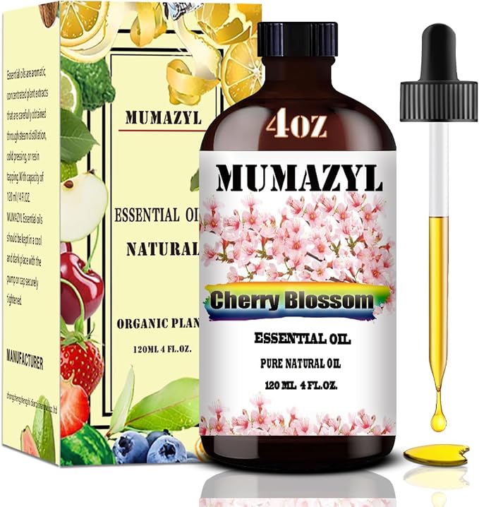 Cherry Blossom Essential Oil, Cherry Blossom Oil 4 Fl Oz 120ML by MUMAZYLESSENTIALOIL