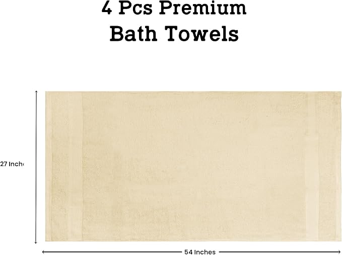 Casa Lino Linen Brown Bath Towels Set of 4 - Image 4
