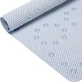 Bathtub Mat Non Slip 36” X 17” Gray Blue Shower Mat Soft Foam Bath Mats by DwellAid